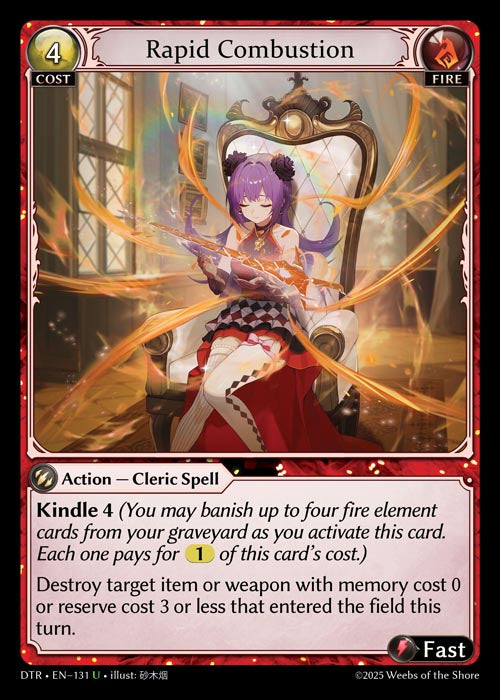 DTR-131 Rapid Combustion