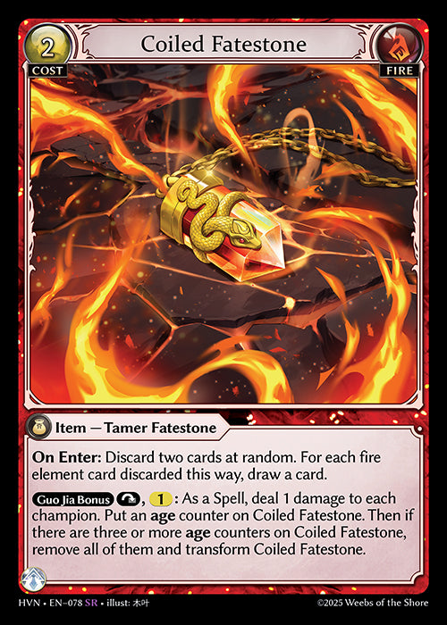 HVN-078 Coiled Fatestone // Serpentine Judicator