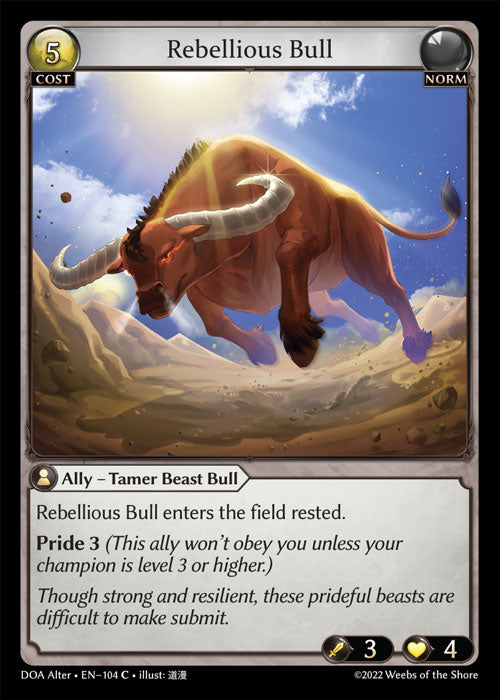 DOA Alter-104 Rebellious Bull