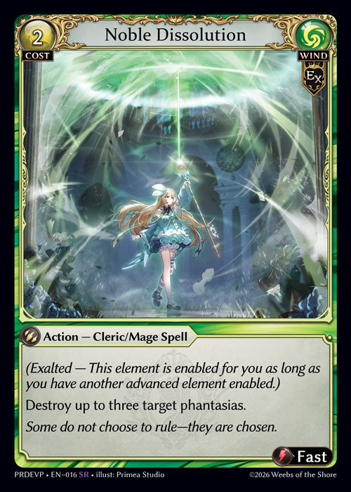 PRDEVP-016 Noble Dissolution