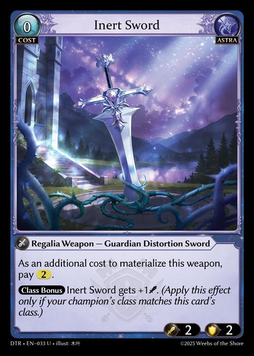 DTR-033 Inert Sword
