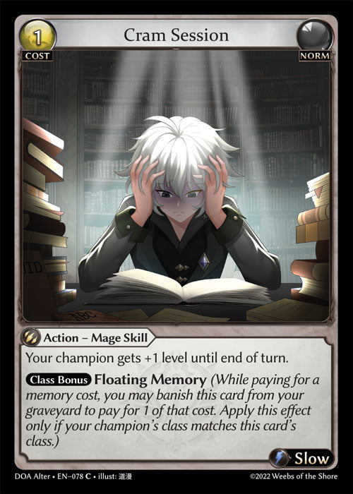 DOA Alter-078 Cram Session