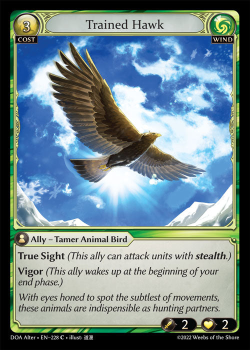 DOA Alter-228 Trained Hawk