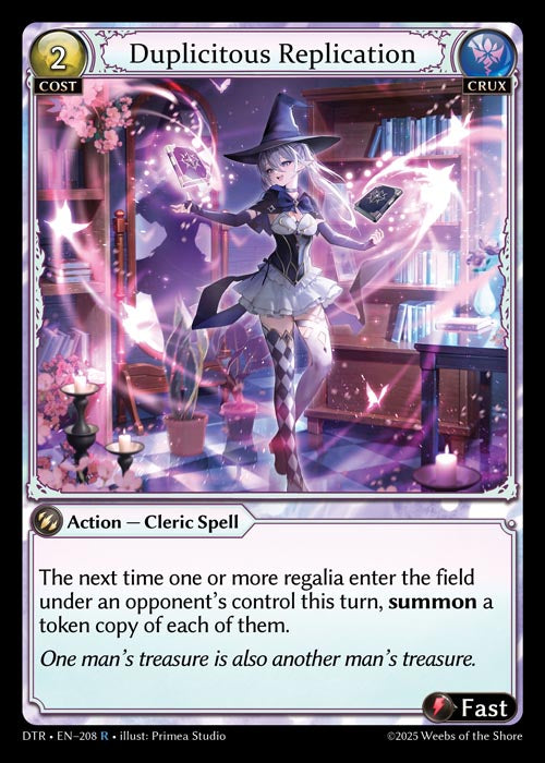 DTR-208 Duplicitous Replication