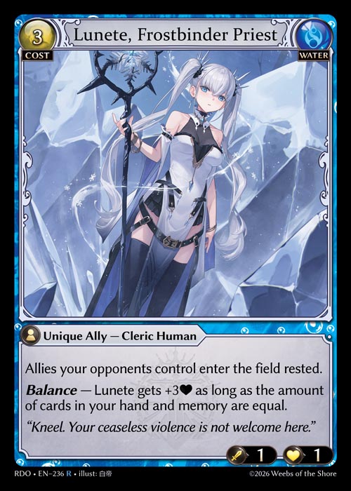 DOA Alter-178 Lunete, Frostbinder Priest