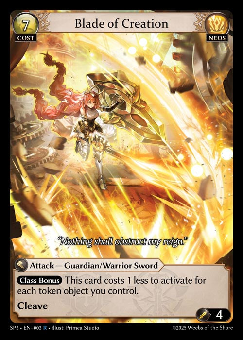 SP3-003 Blade of Creation