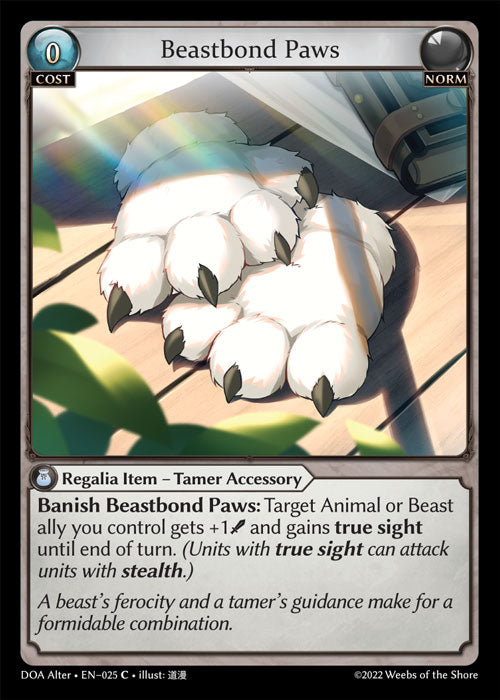 DOA Alter-025 Beastbond Paws