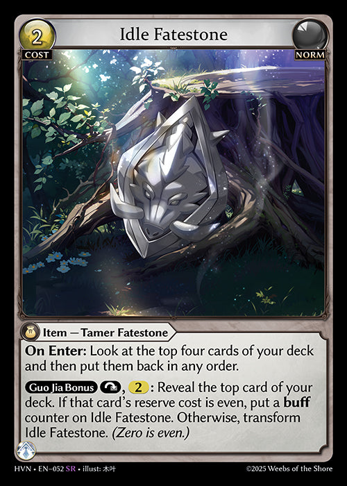 HVN-052 Idle Fatestone // Bolstered Boar